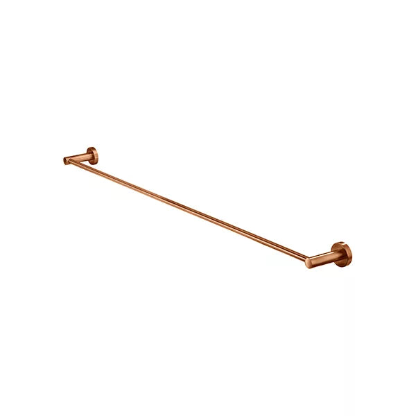 Round - Lustre Bronze 900mm Single Towel Rail
