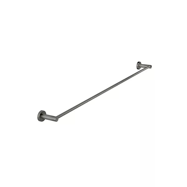Round - Shadow Gunmetal 900mm Single Towel Rail