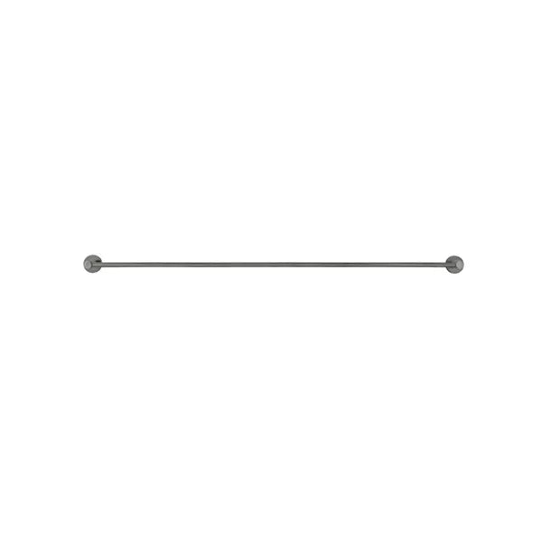 Round - Shadow Gunmetal 900mm Single Towel Rail