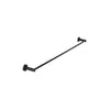 Round - Matte Black 900mm Single Towel Rail