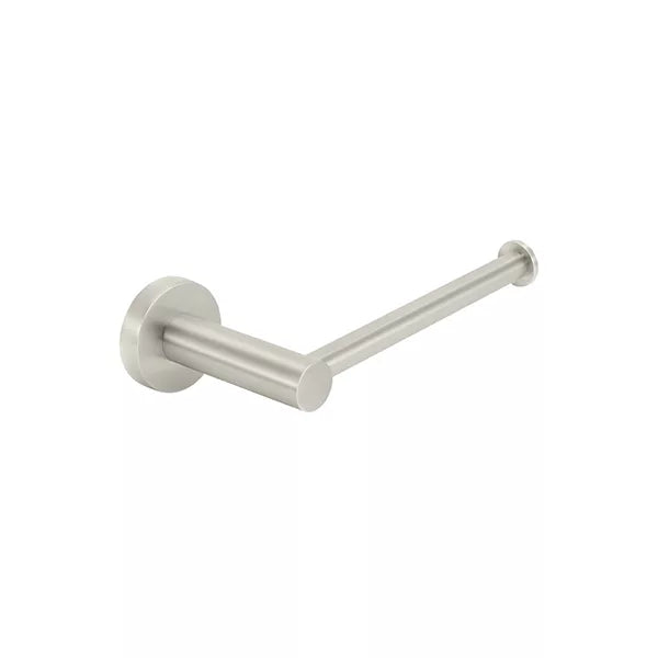 Round - Brushed Nickel Toilet Roll Holder