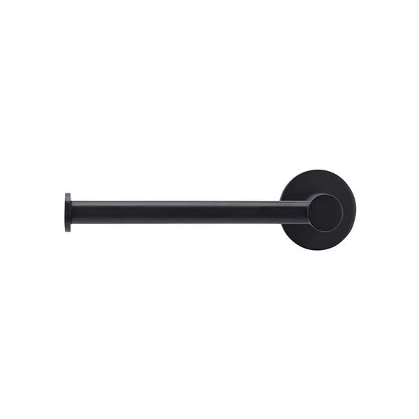 Round - Matte Black Toilet Roll Holder