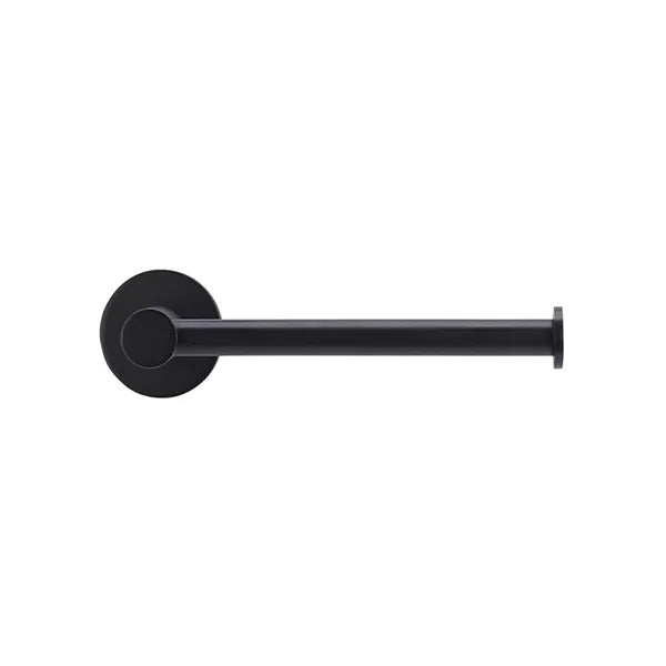 Round - Matte Black Toilet Roll Holder