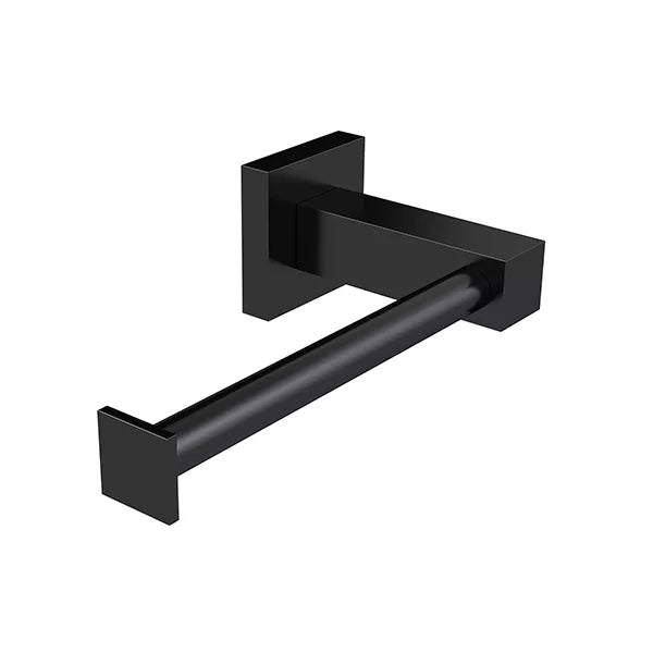 Square - Matte Black Toilet Roll Holder