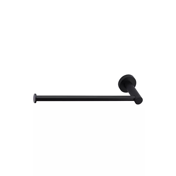 Round - Matte Black Hand Towel Rail