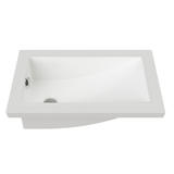 Mini Rectangle Undermount Basin 430mm Gloss White