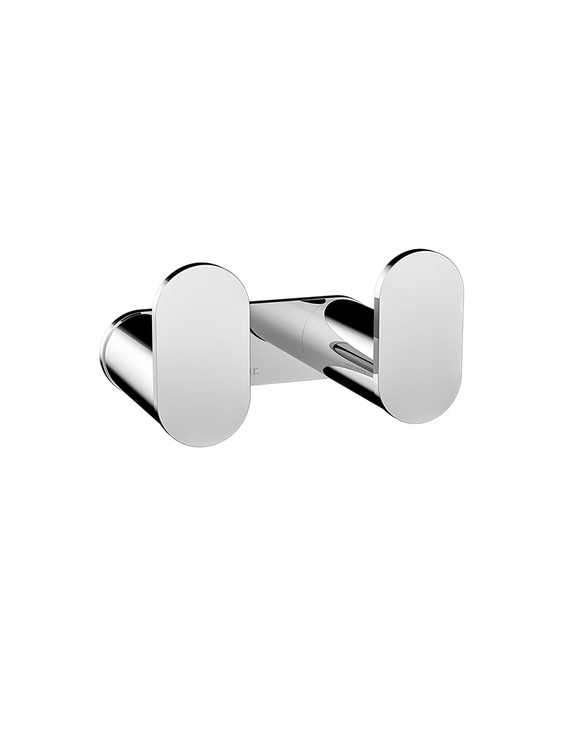 Double Robe Holder Curvaé Double Robe Hook – Eos Bathware