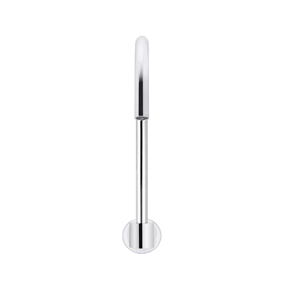 Round - Polished Chrome High-Rise Swivel Wall Spout