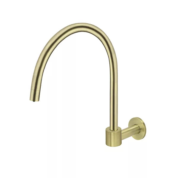 Round - Tiger Bronze High-Rise Swivel Wall Spout