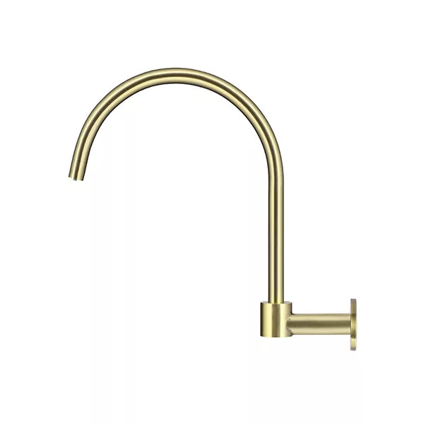 Round - Tiger Bronze High-Rise Swivel Wall Spout