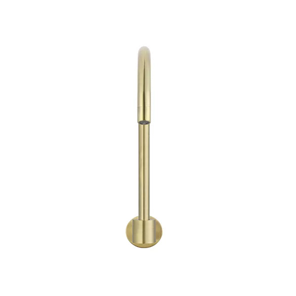 Round - Tiger Bronze High-Rise Swivel Wall Spout