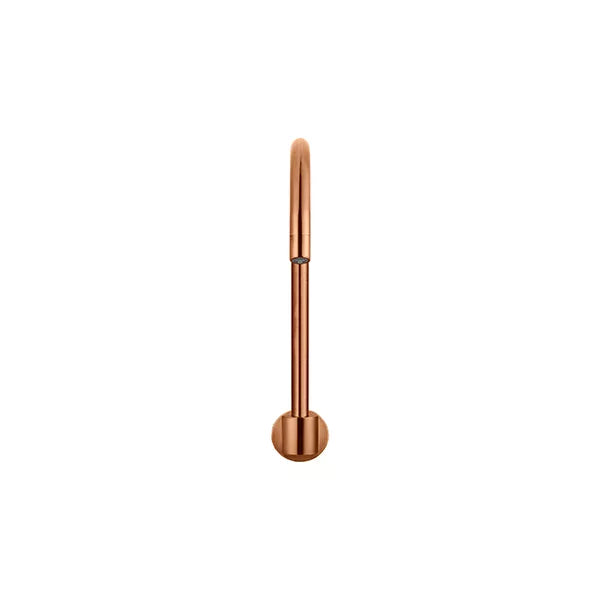 Round - Lustre Bronze High-Rise Swivel Wall Spout