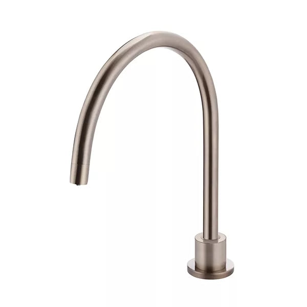 Round - Champagne High-Rise Swivel Hob Spout