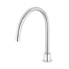 Round - Polished Chrome High-Rise Swivel Hob Spout
