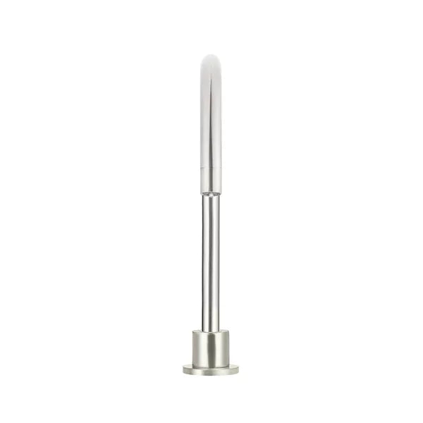 Round - Brushed Nickel High-Rise Swivel Hob Spout