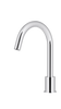 Round - Polished Chrome Hob Mounted Swivel Spout