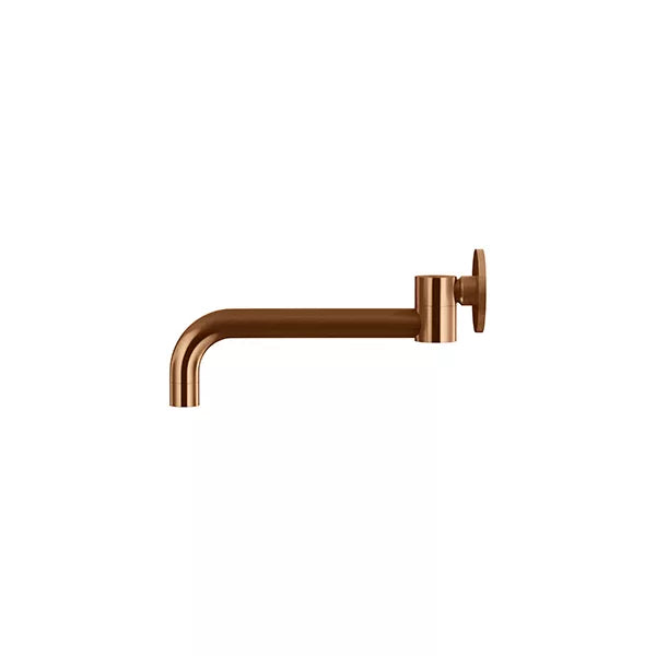 Round - Lustre Bronze 250mm Curved Swivel Wall Spout