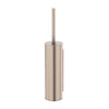 Round - Champagne Toilet Brush and Holder