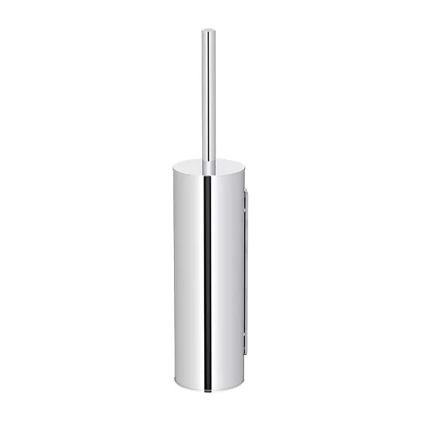 Round - Polished Chrome Toilet Brush and Holder