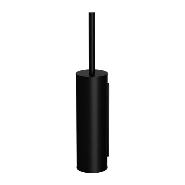 Round - Matte Black Toilet Brush and Holder