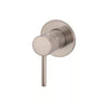 Round - Champagne Wall Mixer Finishing Kit
