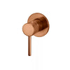 Round - Lustre Bronze Wall Mixer Finishing Kit