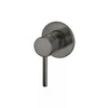 Round - Shadow Gunmetal Wall Mixer Finishing Kit