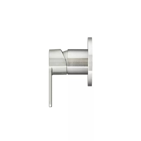 Round - Brushed Nickel Wall Mixer Finishing Kit w Paddle Handle