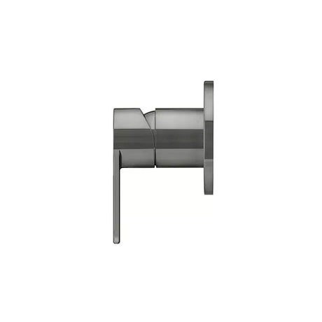 Round - Shadow Gunmetal Wall Mixer Finishing Kit w Paddle Handle