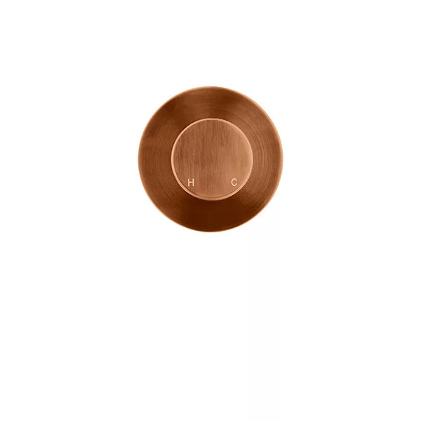 Round - Lustre Bronze Wall Mixer Finishing Kit w Pinless Handle