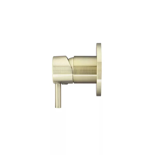 Round - Tiger Bronze Wall Mixer Finishing Kit w Short Pin Handle