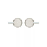 Round - Brushed Nickel Quarter Turn Wall Top Assemblies