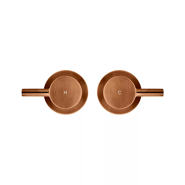 Round - Lustre Bronze Quarter Turn Wall Top Assemblies