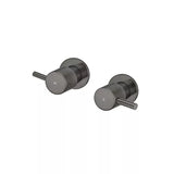 Round - Shadow Gunmetal Quarter Turn Wall Top Assemblies