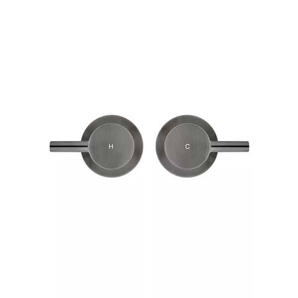 Round - Shadow Gunmetal Quarter Turn Wall Top Assemblies