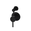 Round - Matte Black Wall Mixer w Diverter Finishing Kit