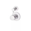 Round - Polished Chrome Wall Mixer w Diverter Finishing Kit w Pinless Handle