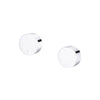 Circular - Polished Chrome Quarter Turn Wall Taps