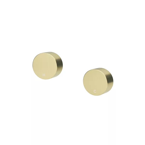 Circular - Tiger Bronze Quarter Turn Wall Taps