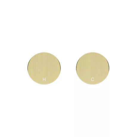Circular - Tiger Bronze Quarter Turn Wall Taps