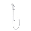 Round - Polished Chrome Three Function Hand Shower on Sliding Rail