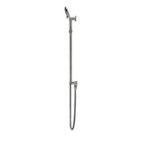 Round - Shadow Gunmetal Three Function Hand Shower on Sliding Rail