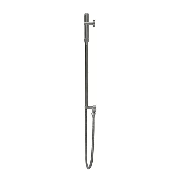 Round - Shadow Gunmetal Hand Shower on Sliding Rail