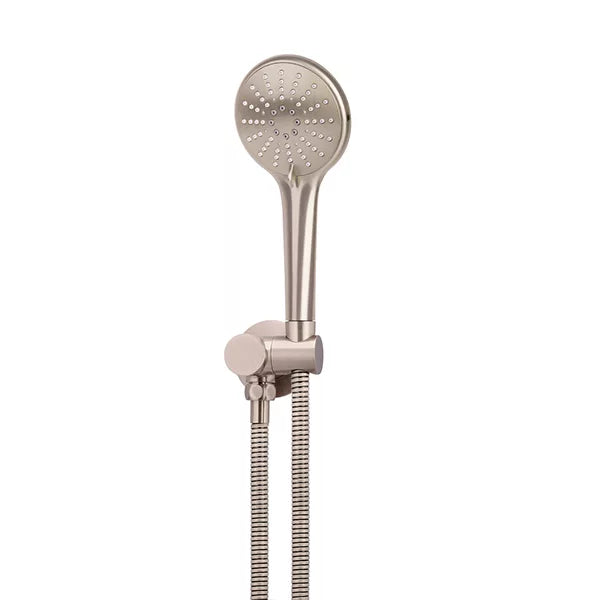 Round - Champagne Hand Shower on Swivel Bracket