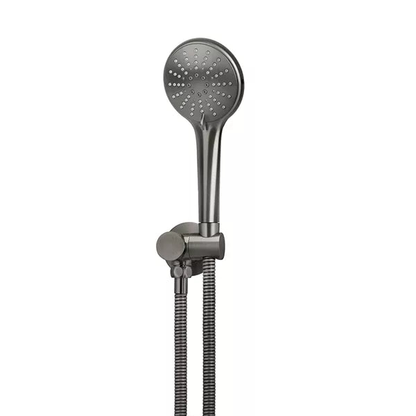 Round - Shadow Gunmetal Hand Shower on Swivel Bracket