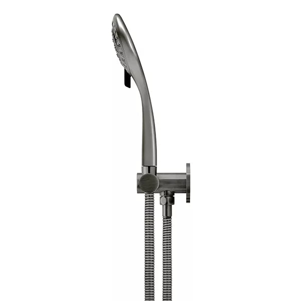 Round - Shadow Gunmetal Hand Shower on Swivel Bracket