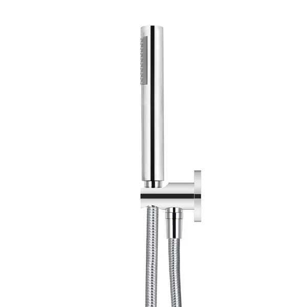 Round - Polished Chrome Three Function Hand Shower on Swivel Bracket