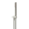 Round - Brushed Nickel Three Function Hand Shower on Swivel Bracket