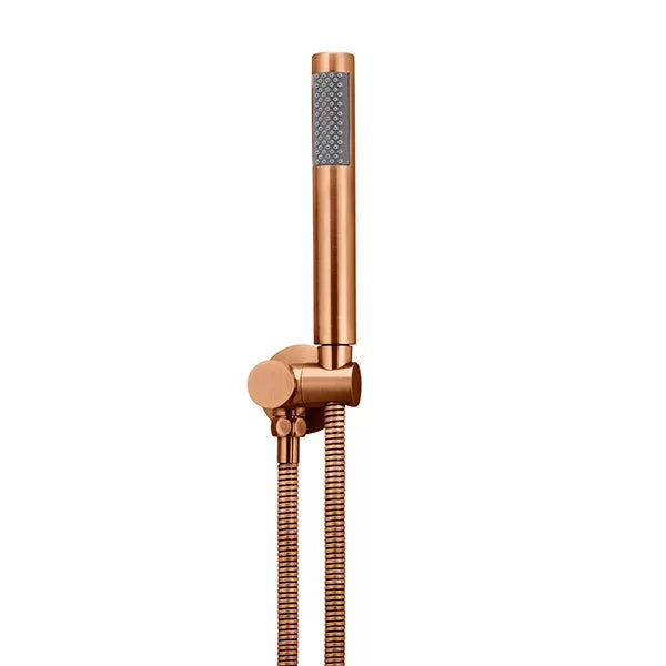 Round - Lustre Bronze Three Function Hand Shower on Swivel Bracket