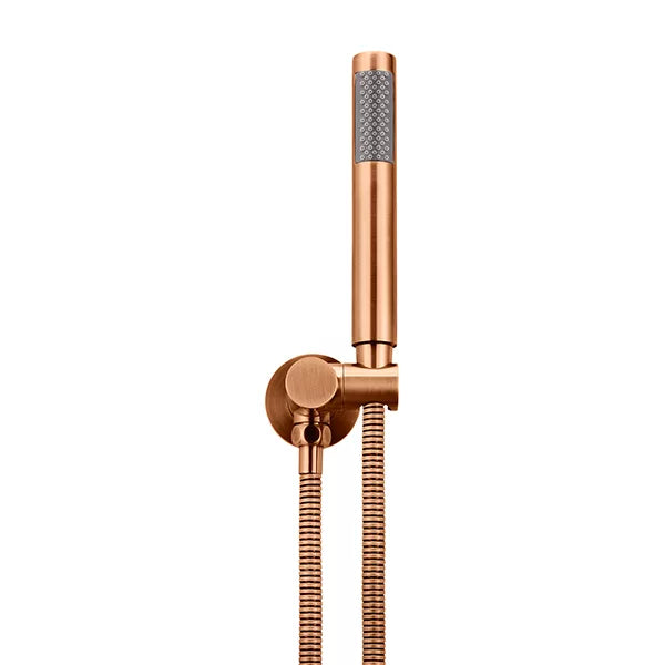 Round - Lustre Bronze Three Function Hand Shower on Swivel Bracket